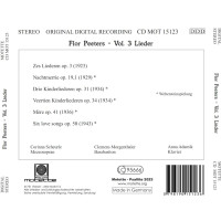 Flor Peeters (1903-1986): Lieder -   - (CD / L)