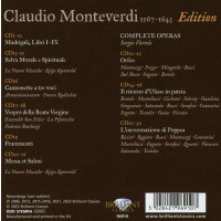 Claudio Monteverdi (1567-1643): Claudio Monteverdi Edition (Brilliant Classics) -   - (CD / C)