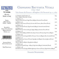 Giovanni Battista Vitali (1632-1692): Sonaten op.11 (1684) - "Varie Sonate alla Francese e allItagliana a sei Stromenti" -   - (CD / S)