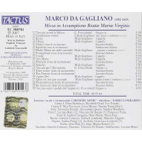 Marco da Gagliano (1575-1642): Missa in Assumptione Beatae Mariae Virginis -   - (CD / M)