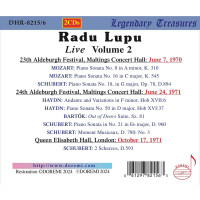 Wolfgang Amadeus Mozart (1756-1791): Radu Lupu - Live Vol.2 -   - (CD / R)