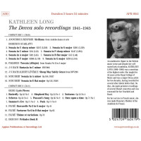 Pietro Domenico Paradies (Paradisi) (1707-1791): Kathleen Long - The Decca solo recordings 1941-1945 -   - (CD / K)