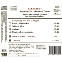 Mily Balakireff (1837-1910): Symphonie Nr.1 -   - (CD / S)