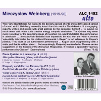 Mieczyslaw Weinberg (1919-1996): Klavierquintett op.18 -...