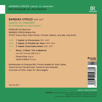 Jörg Handstein: Barbara Strozzi - Lauscht, ihr Liebenden! (Eine Hörbiographie von Jörg Handstein) -   - (CD / B)