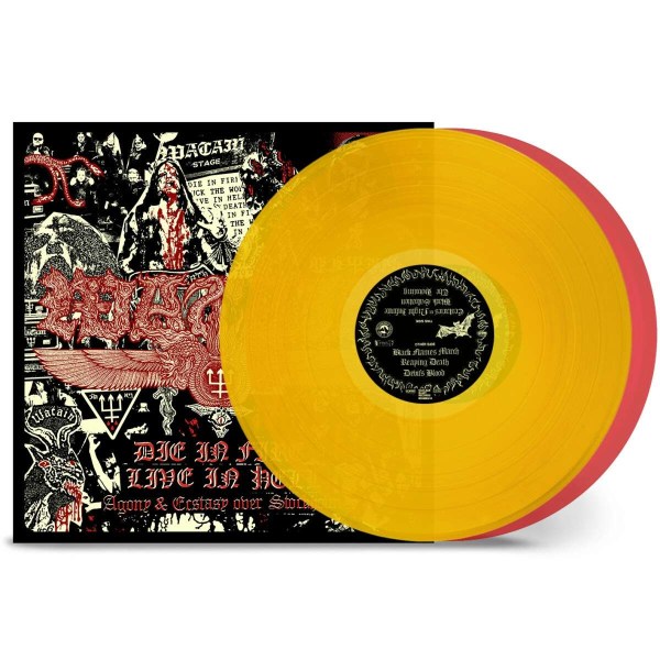 Watain: Die In Fire: Live In Hell (Limited Edition) (Transparent Yellow + Red Vinyl) -   - (LP / D)