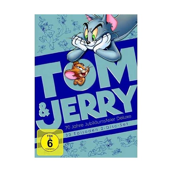 Tom & Jerry (DVD) 70 J. Jubiläumsfeier Min: 210/DD1.0/VB    DELUXE   2DVDs - WARNER HOME 1000157834 - (DVD Video / Zeichentr.)