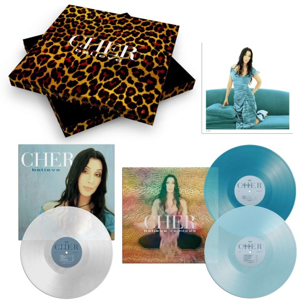 Cher: Believe (25th Anniversary) (remastered) (Limited Numbered Deluxe Edition) (Clear, Sea Blue & Light Blue Vinyl) -   - (LP / B)