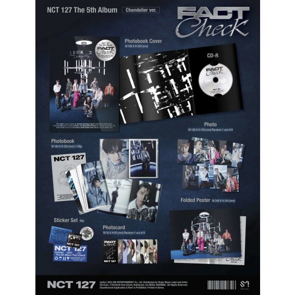 NCT 127: The 5th Album ?Fact Check? (Chandelier Ver.) -   - (CD / T)