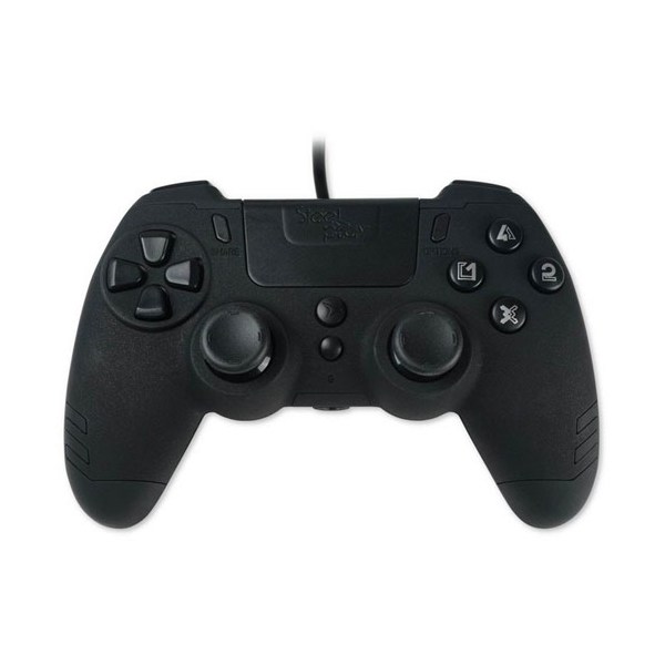 PS4 Controller Steelplay Slim Pack Wired black  kompatibel mit PC und PS3 - Steelplay  - (SONY® PS4 Hardware / Zubehör)