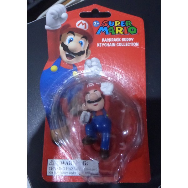 Super Mario Bros Rucksack Buddy Mini Mario Schlüsselanhänger Figur - Super Mario NIF700 - (Merchandise / Schlüsselanhänger)