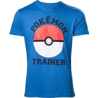 Pokémon - Pokemon Trainer T-Shirt Blau - Difuzed...