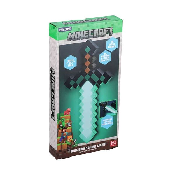 Minecraft Leuchte Diamantschwert 40 cm