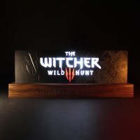 The Witcher LED-Light Wild Hunt Logo 22 cm