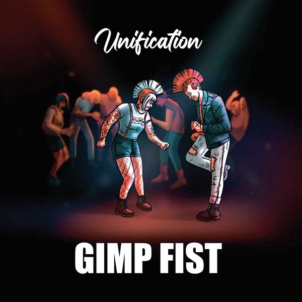 Gimp Fist: Unification (Transparent Red w/ Blue Splashes Vinyl)