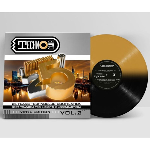 Various Artists: 25 Years Techno Club Compilation Vol. 2 (Limited Edition) (Gold & Black Vinyl)