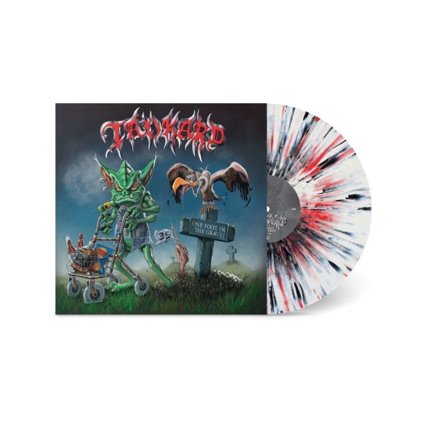 Tankard: One Foot In The Grave (White W/ Red & Black Splatter Vinyl)