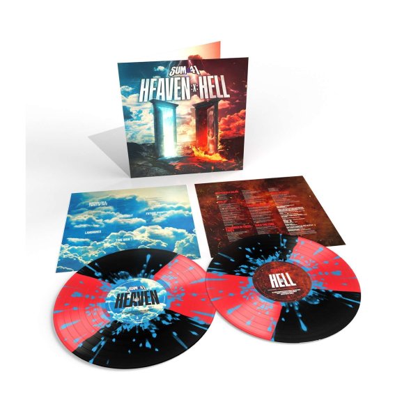 Sum 41: Heaven :x: Hell (Indie Exclusive Edition) (Black & Red Quads With Cyan Splatter Vinyl)