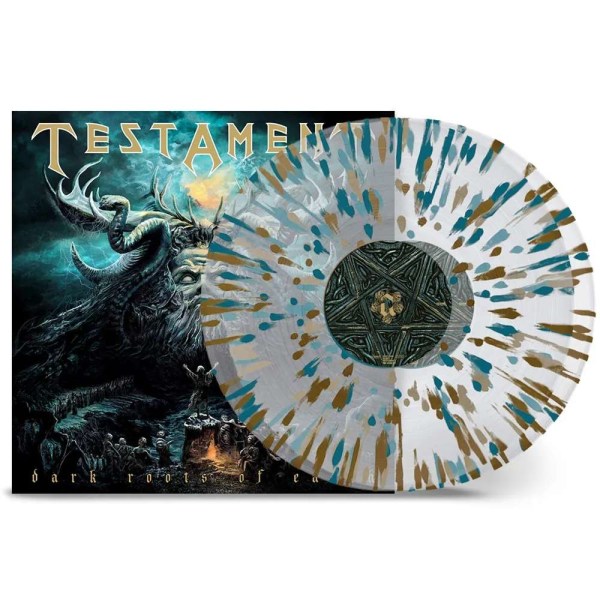 Testament (Metal): Dark Roots Of Earth (Limited Edition) (Clear Gold/Green Splatter Vinyl)