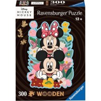 Wooden Puzzle Disney Mickey & Minnie (300 Teile) -...