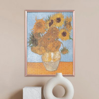 Museum Collection: Van Gogh - Vase mit Sonnenblumen (1000 Teile) - Clementoni 31438 - (Spielwaren / Puzzle)