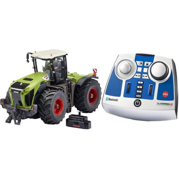 CONTROL32 Claas Xerion 5000 TRAC VC mit Bluetooth-Fernsteuermodul (grün, 1:32) - SIKU 6794 - (Spielwaren / Cars)