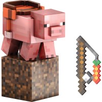 Minecraft Diamond Level Schwein (14 cm) - Mattel HTM04 -...