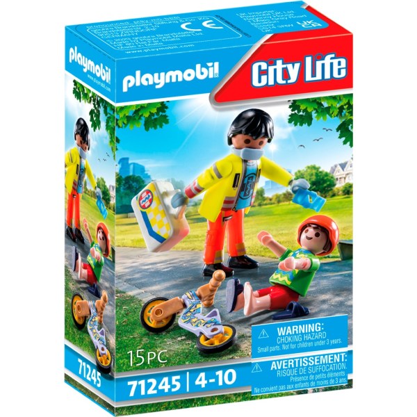 71245 City Life - Sanitäter mit Patient - Playmobil 71245 - (Spielzeug / Konstruktionsspielzeug)