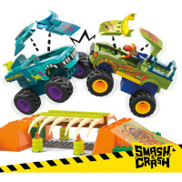 MEGA Hot Wheels Monster Trucks Mega-Wrex Knochen Crash Stuntbahn