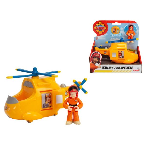 Feuerwehrmann Sam Junior Wallaby 2 mit Krystyna - Simba 109252582 - (Spielwaren / Spielfahrzeug)