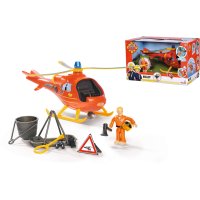 Feuerwehrmann Sam Hubschrauber Wallaby (orange/gelb, Inkl. Figur)