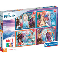 Supercolor 4 in 1 - Disney Frozen 2 (4 Puzzle (12-24...