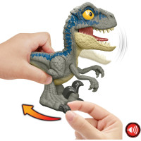 Jurassic World Mega Roar Velociraptor Blue - Mattel HVB44 - (Spielzeug / Spielfigur)