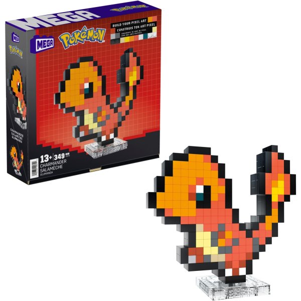 Pokémon MEGA Construction Set Charmander Pixel Art