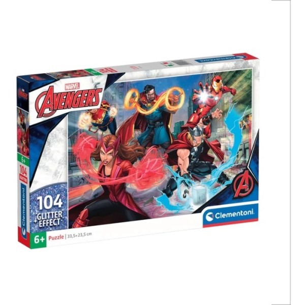 Glitter - Marvel Avengers (104 Teile) - Clementoni 20347 - (Spielwaren / Puzzle)