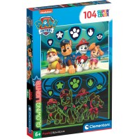 Glowing Lights - Paw Patrol (104 Teile) - Clementoni...