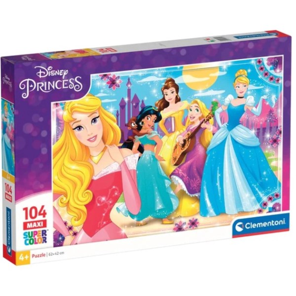 Supercolor Maxi - Disney Princess (104 Teile) - Clementoni 23714 - (Spielwaren / Puzzle)