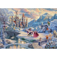 Thomas Kinkade Studios: Disney - Die Schöne und das Biest, Zauberhafter Winterabend (Limited Christmas Edition, 1000 Teile)