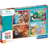 Supercolor 4 in 1 - Disney Classics (4 Puzzle (12-24...