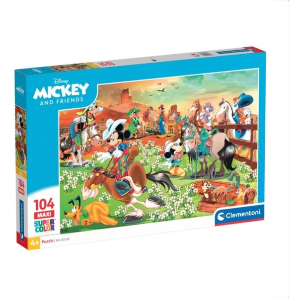 Supercolor Maxi - Disney Mickey & Friends (104 Teile) - Clementoni 23759 - (Spielwaren / Puzzle)