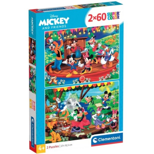 Supercolor - Disney Mickey & Friends (2x 20 Teile) - Clementoni 21620 - (Spielwaren / Puzzle)