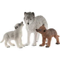 Wild Life Wolfsmutter mit Welpen - Schleich 42472 -...