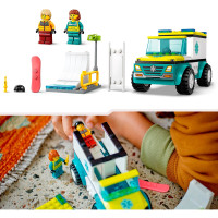 60403 City Rettungswagen und Snowboarder - LEGO 60403 - (Spielzeug / Konstruktionsspielzeug)