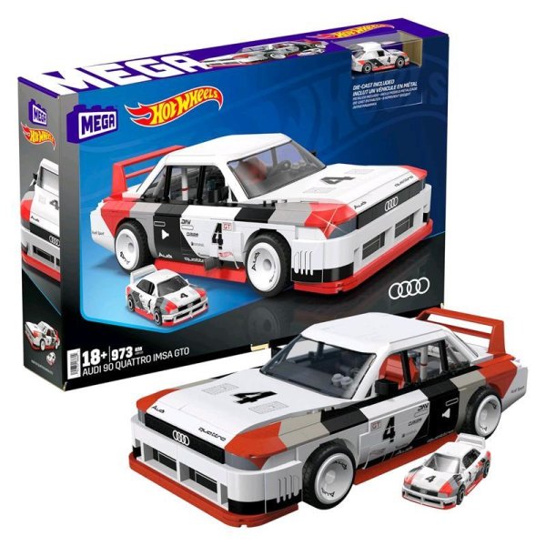 MEGA Hot Wheels Collector Audi 90 Quattro IMSA GTO (Maßstab 1:24) - MegaBloks HRY20 - (Spielzeug / Konstruktionsspielzeug)