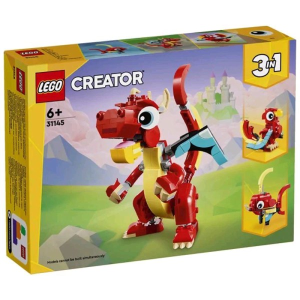 31145 Creator 3-in-1 Roter Drache - LEGO 31145 - (Spielzeug / Konstruktionsspielzeug)