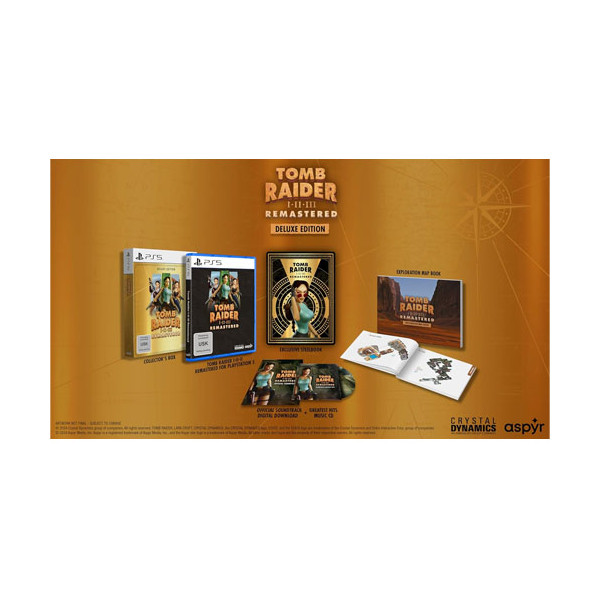 Tomb Raider 1-3  PS-5  Remastered Deluxe Edition - Diverse  - (SONY® PS5 / Adventure)