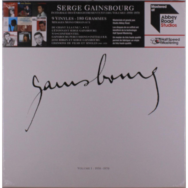 Serge Gainsbourg (1928-1991): Integrale Des Enregistrements Studio, Volume 1: 1958 - 1970 (180g) (Half Speed Mastering) (Limited Edition) (Mono)