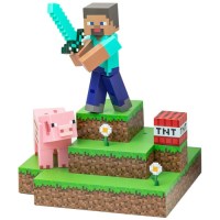 Merc LEUCHTE Minecraft Steve Diorama  30cm  Paladone -...