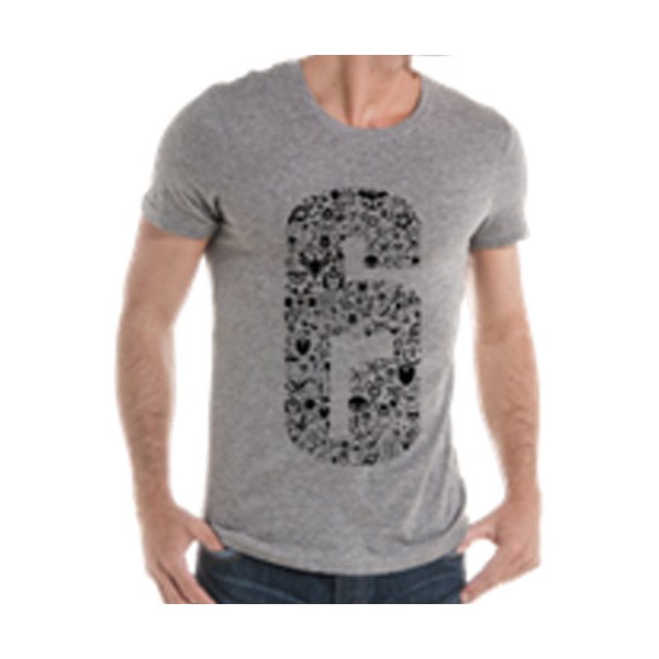 MERC  RB6  T-Shirt  Grey XL - Ubi Soft  - (Merchandise / Merch Bekleidung)