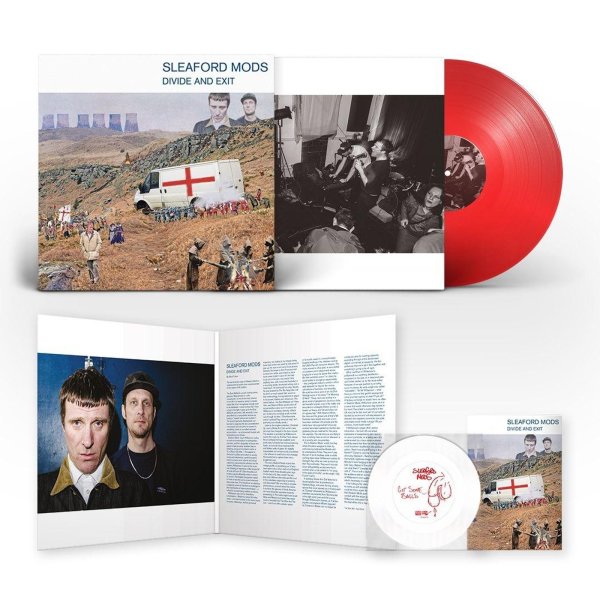 Sleaford Mods: Divide And Exit (remastered) (Limited 10th Anniversary Edition) (Translucent Red Vinyl) (+ Flexi Disc)